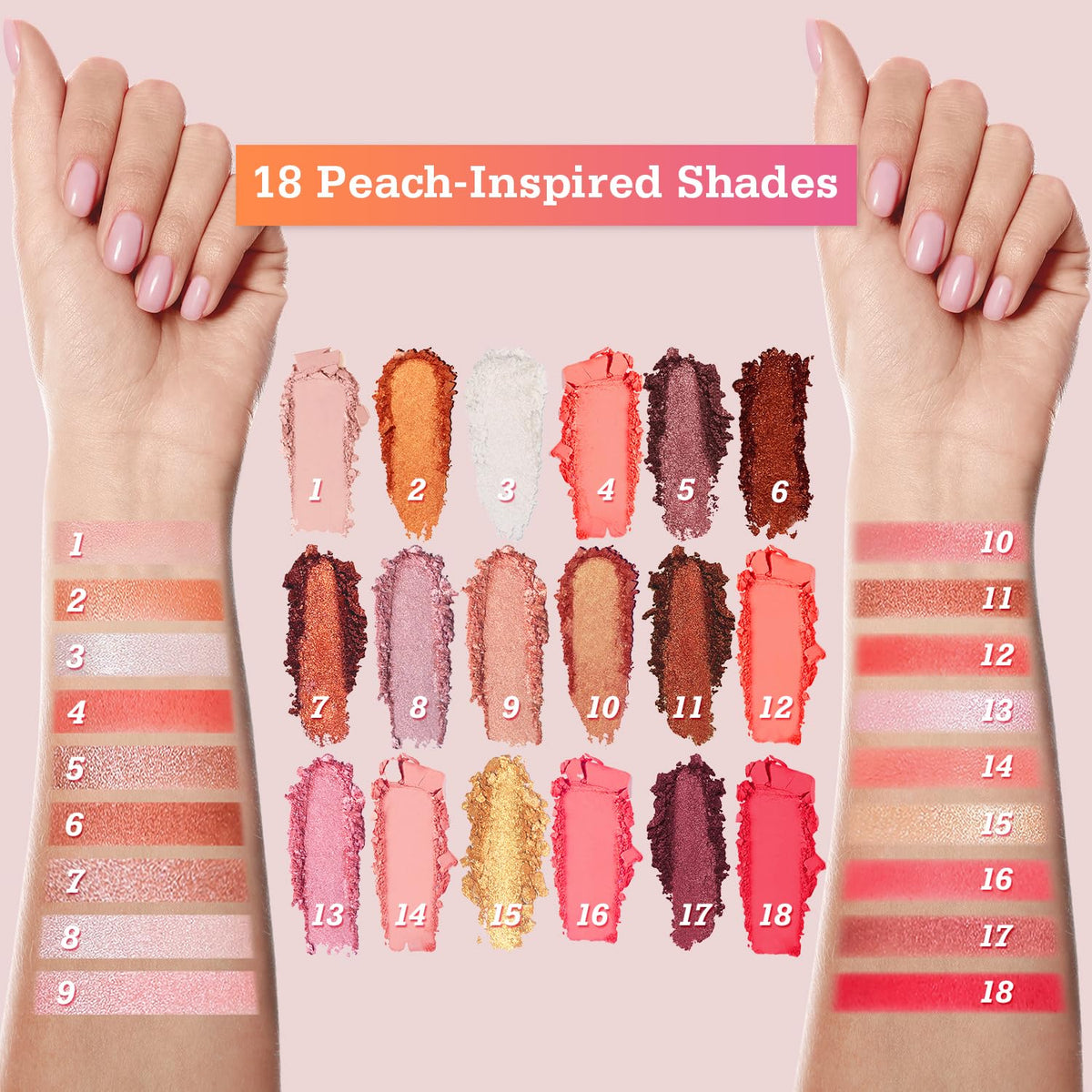 18-Shade Eyeshadow Palette Z7027