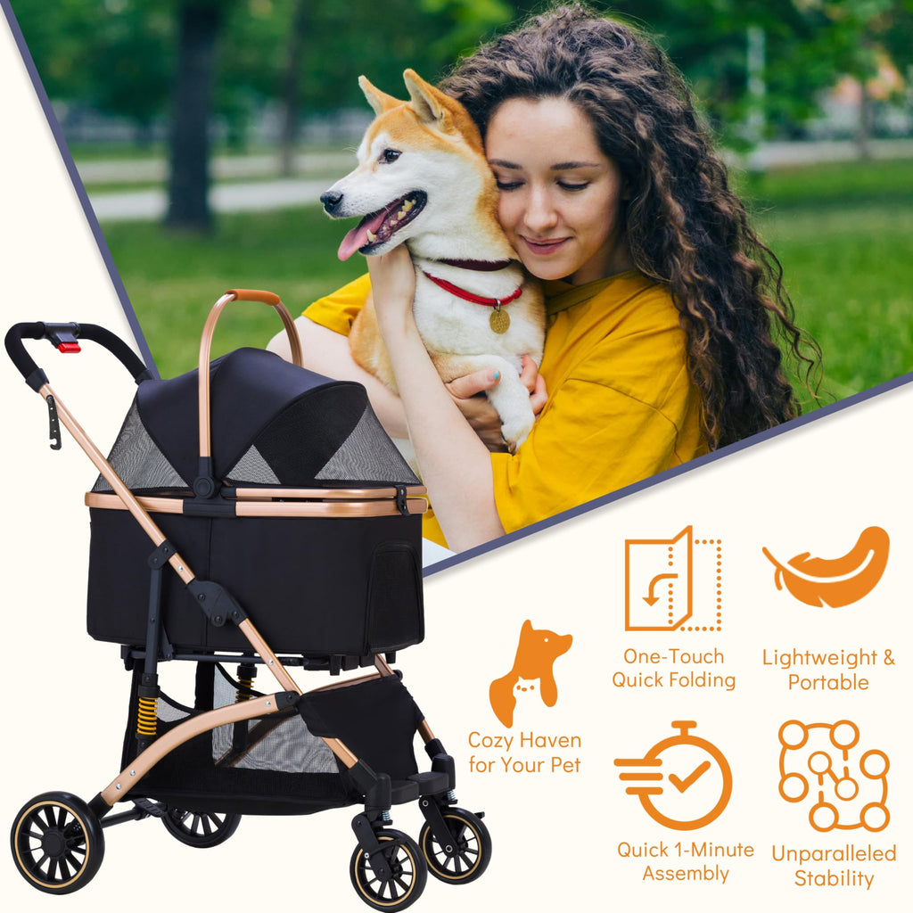 Pet Stroller for Small Dogs Cats D994