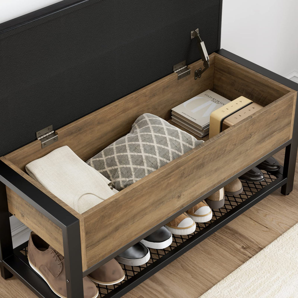 40" W Storage Bench with Cushion P9639