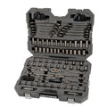121-Piece Gunmetal Chrome Mechanics Tool Set with Hard Case R742