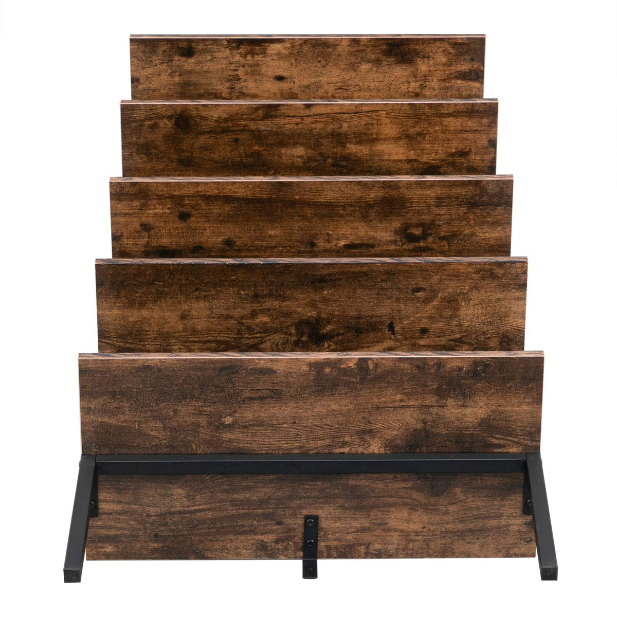 Rustic Brown 5 Tier Wall Mount Ladder Shelf G6332