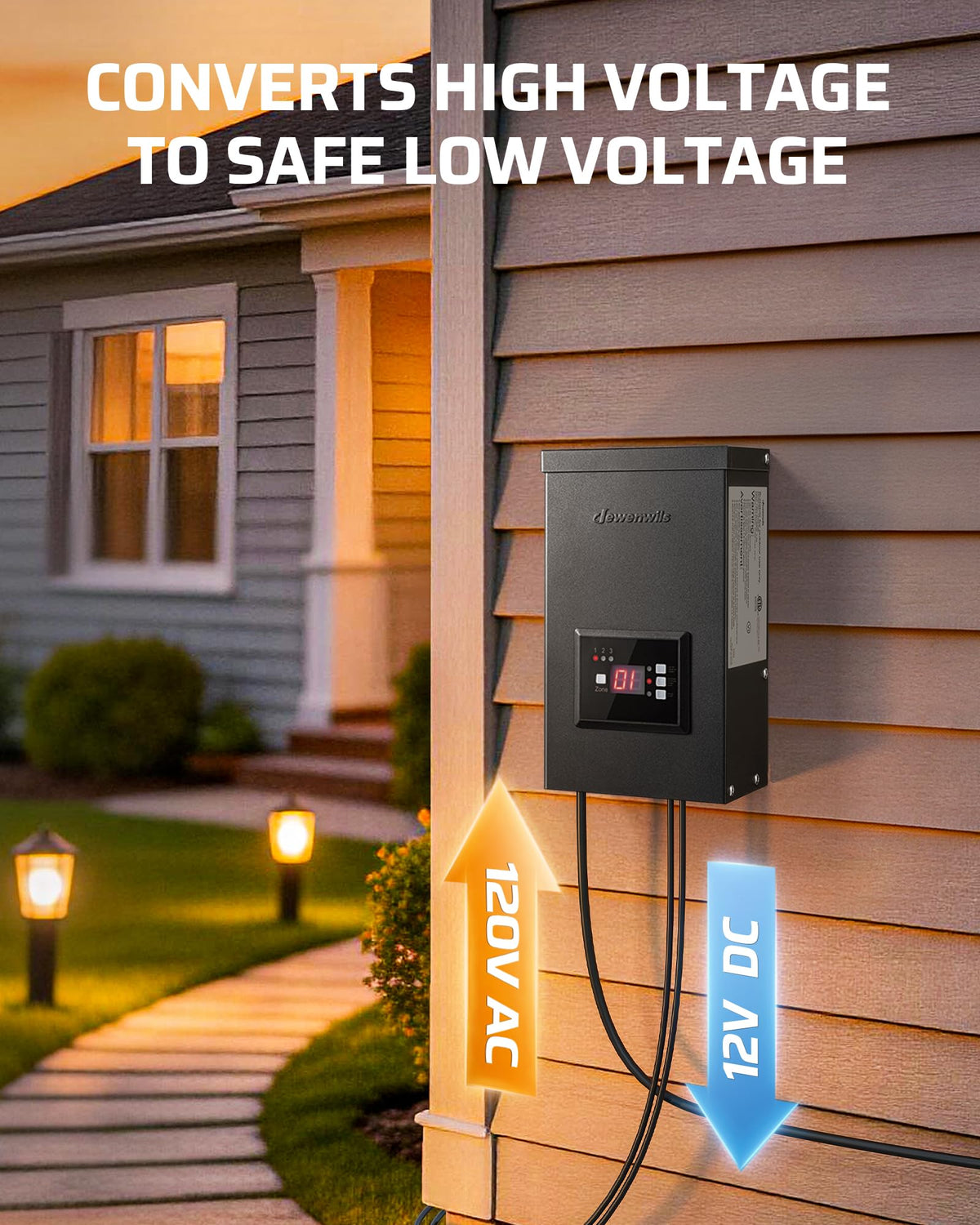 200W Low Voltage Landscape Transformer with Timer and Photocell Sensor M843081