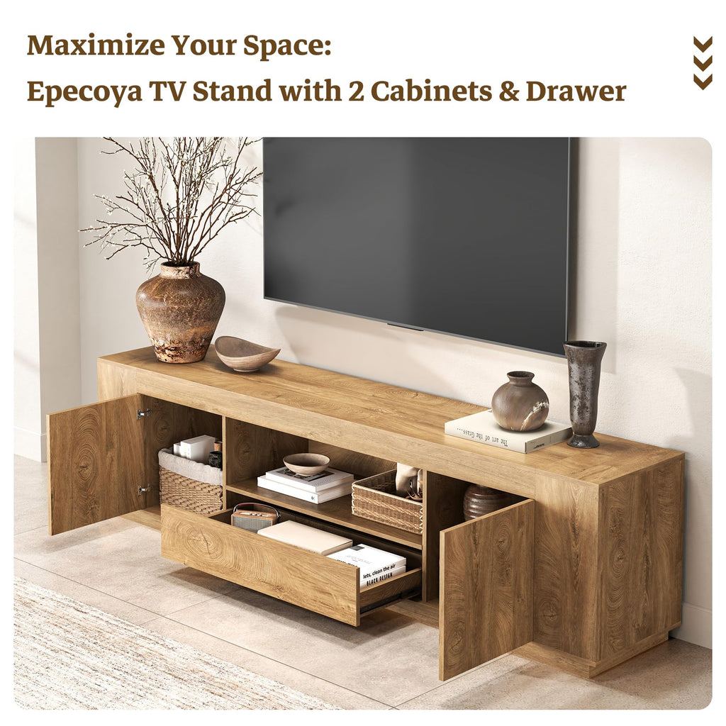 Natural Oak Brown TV Stands M825