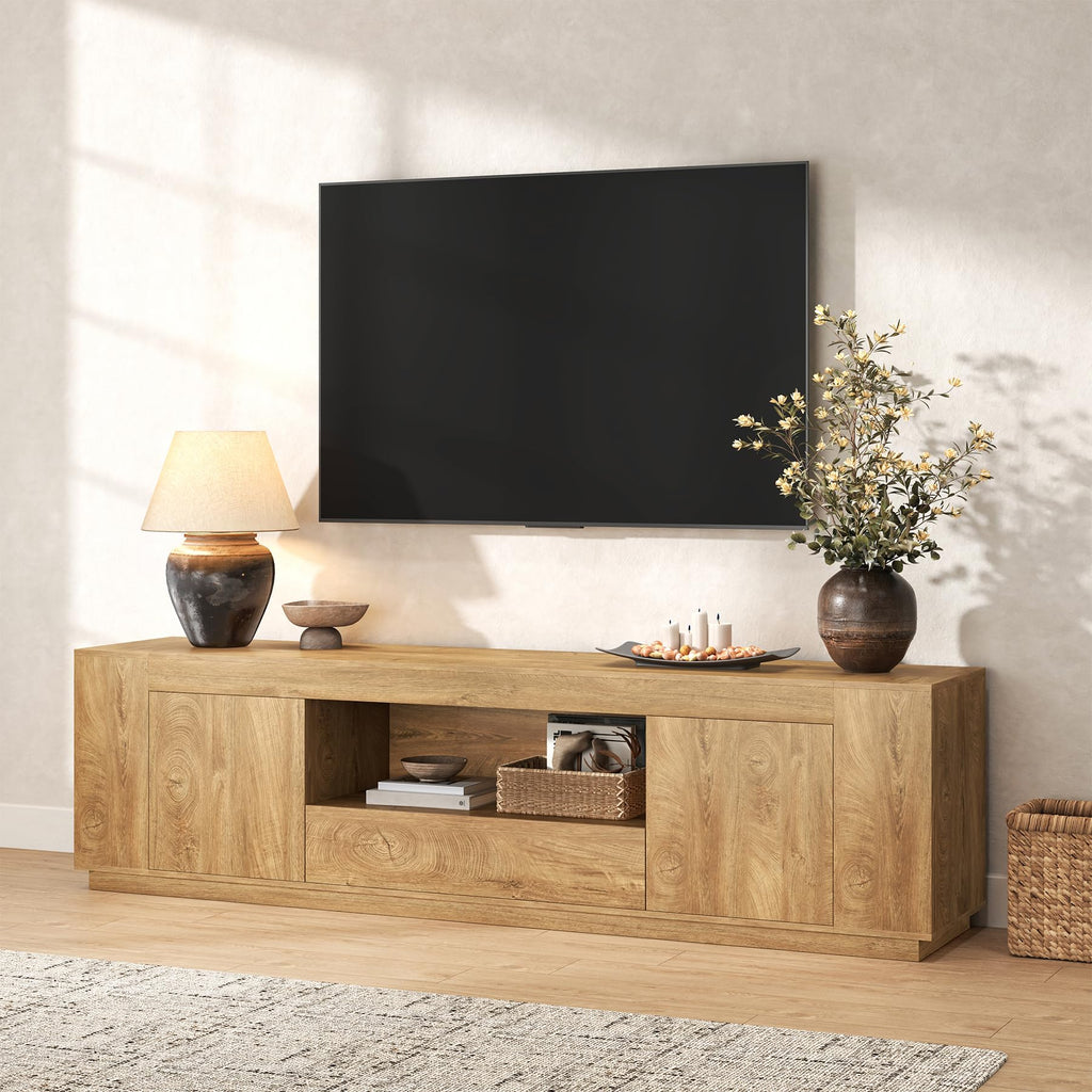 Natural Oak Brown TV Stands M825