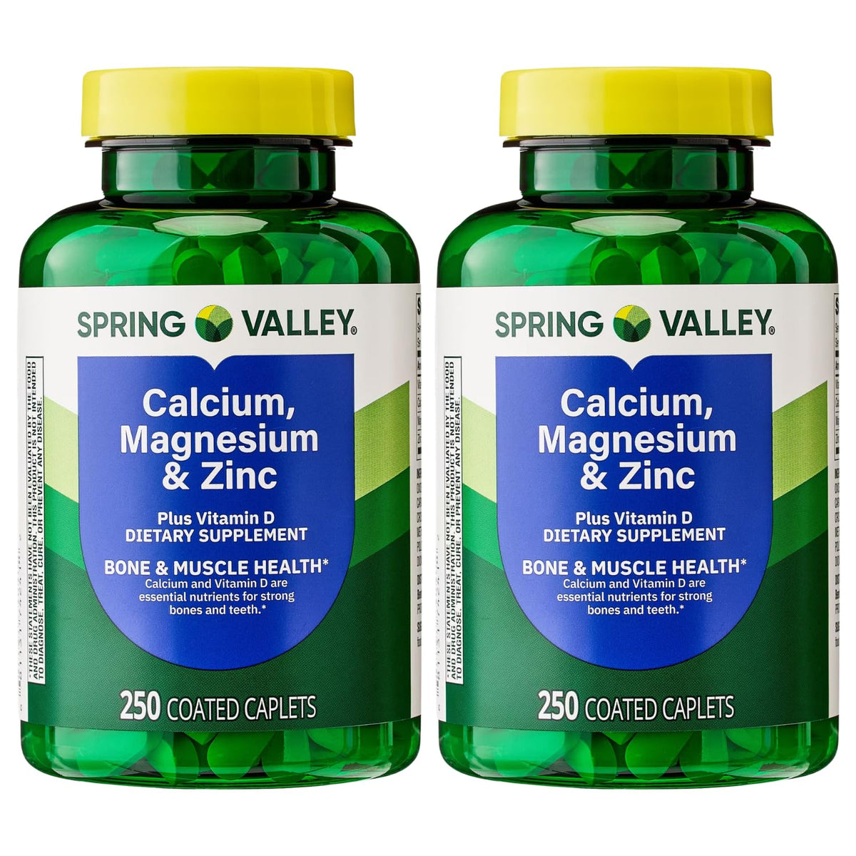 Calcium Magnesium Zinc Plus Vitamin D3 Caplets 250 Ct K185836