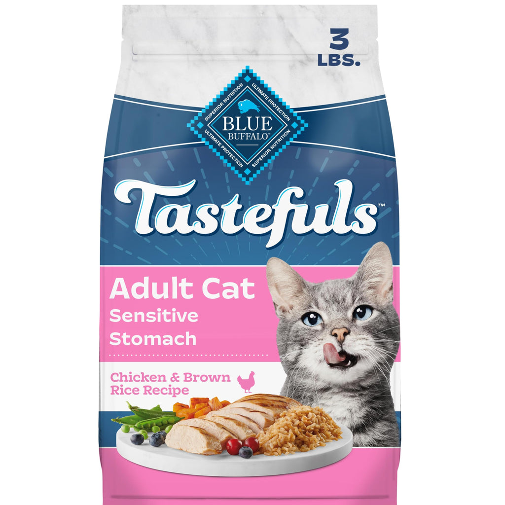 Chicken Sensitive Stomach Dry Cat Food, 3 lb C143315
