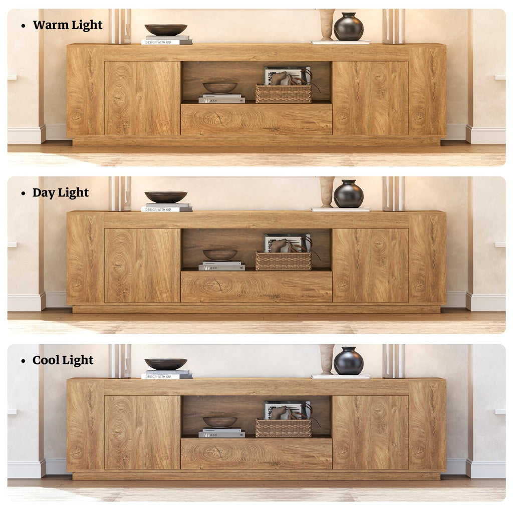 Natural Oak Brown TV Stands M825