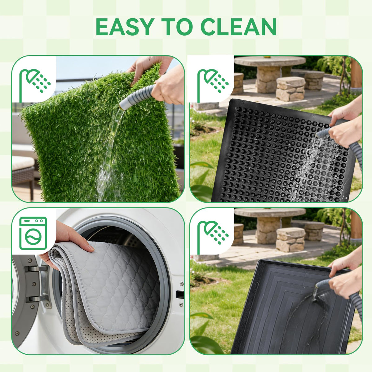 20x30 Inch Artificial Grass Dog Potty Pad with Tray N6228