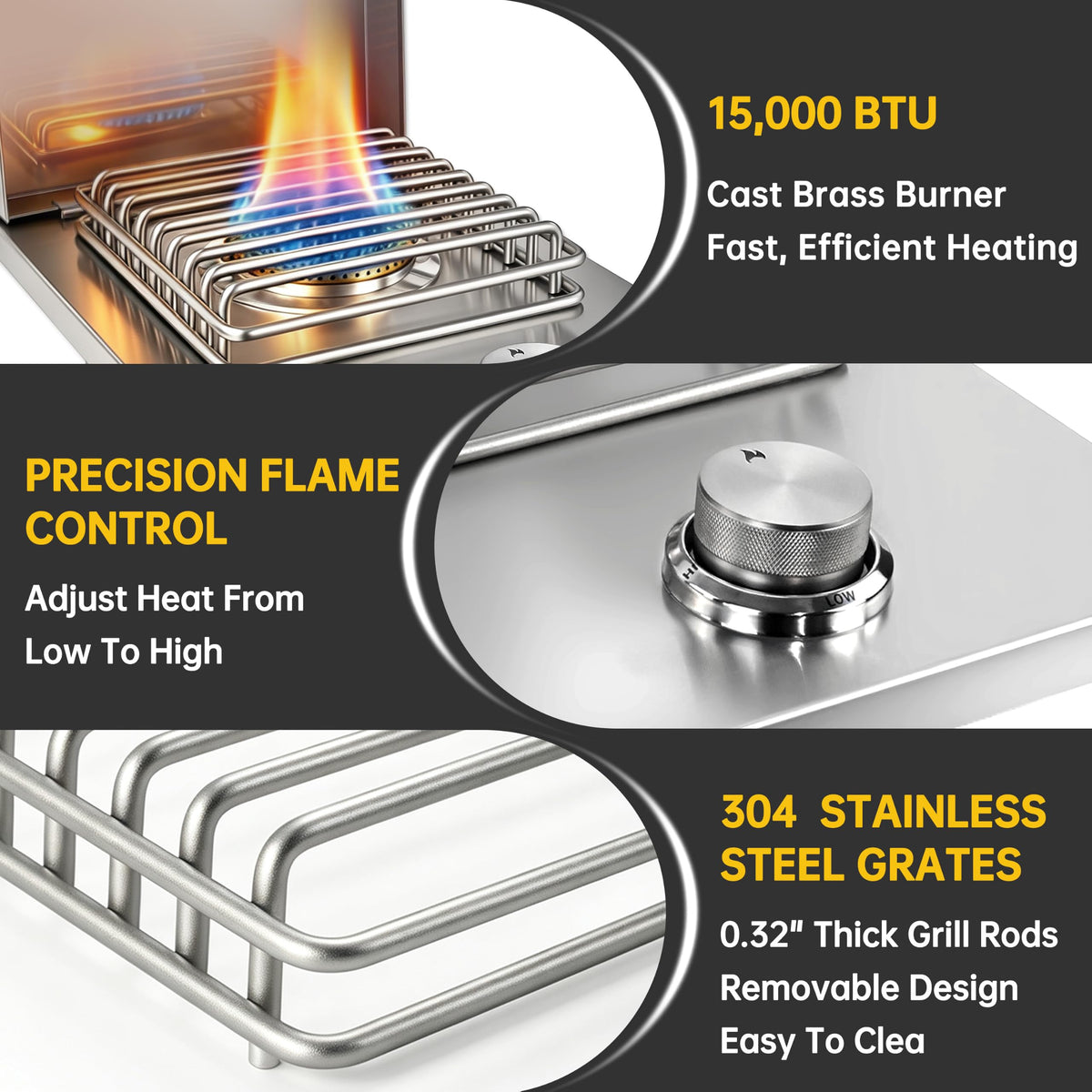 Built-in Single Side Burner O4768