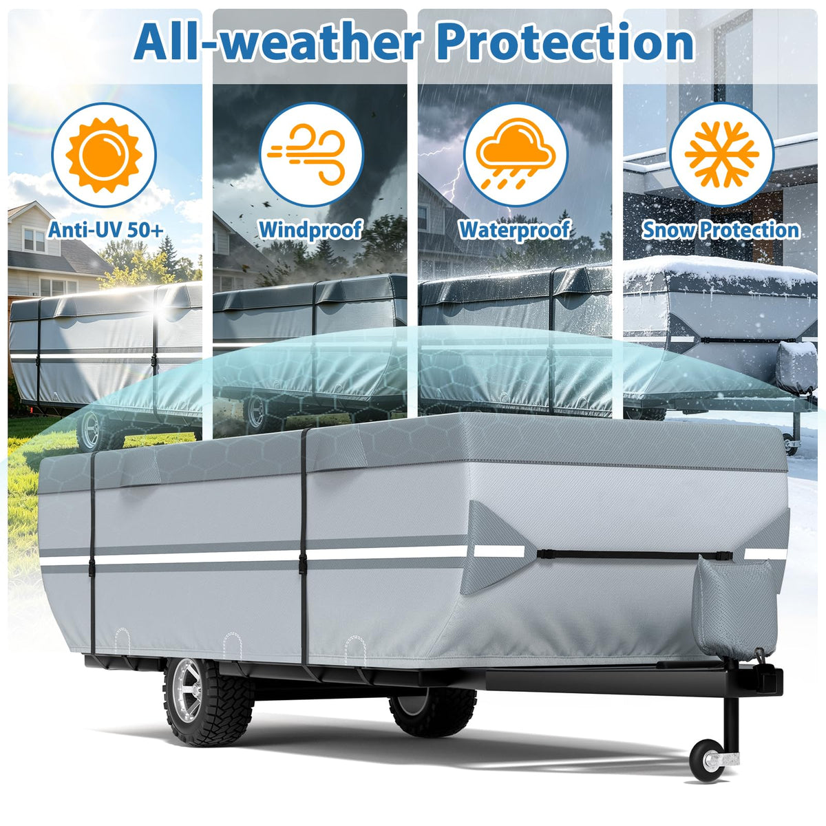 14-16ft Pop Up Folding Camper Cover R5542