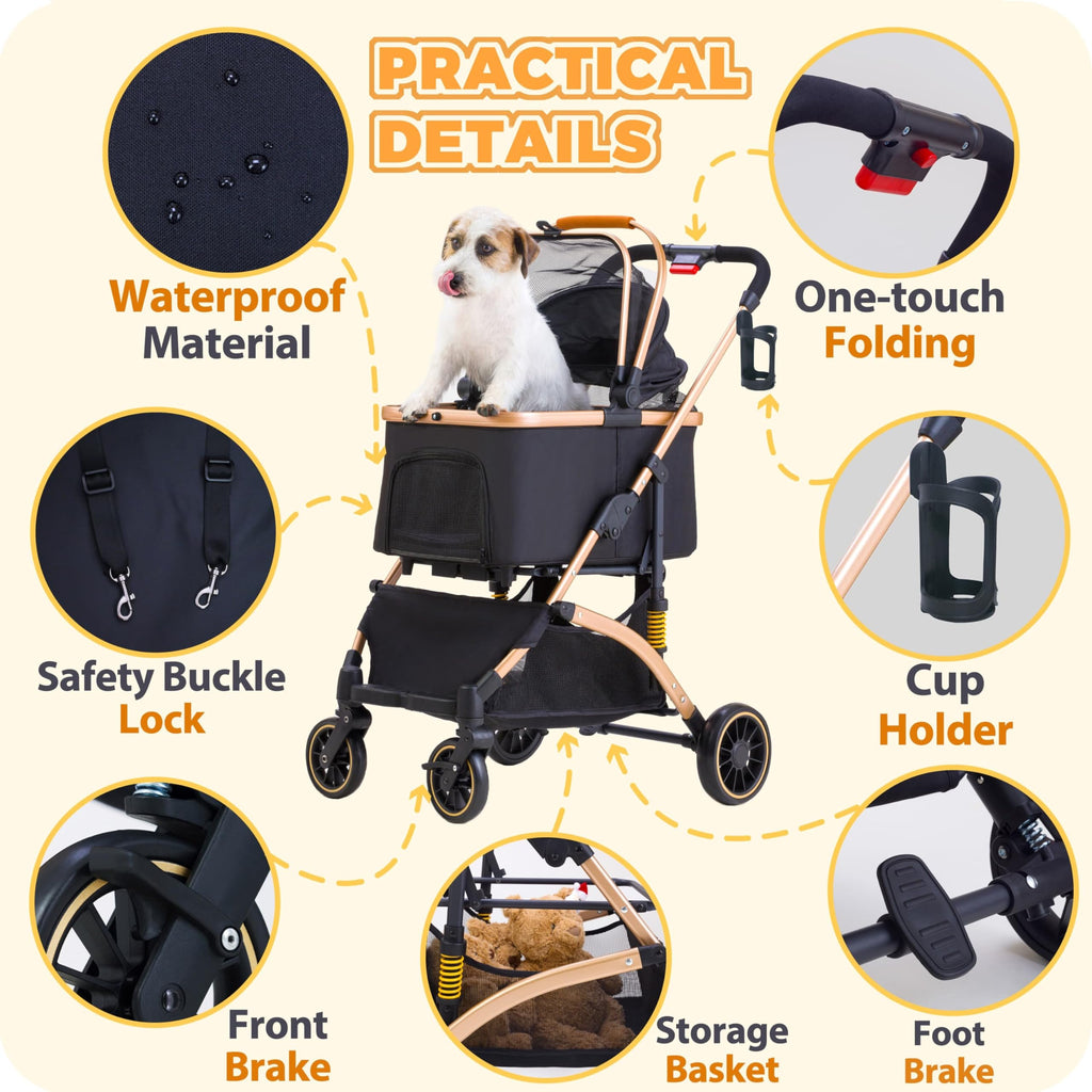 Pet Stroller for Small Dogs Cats D994