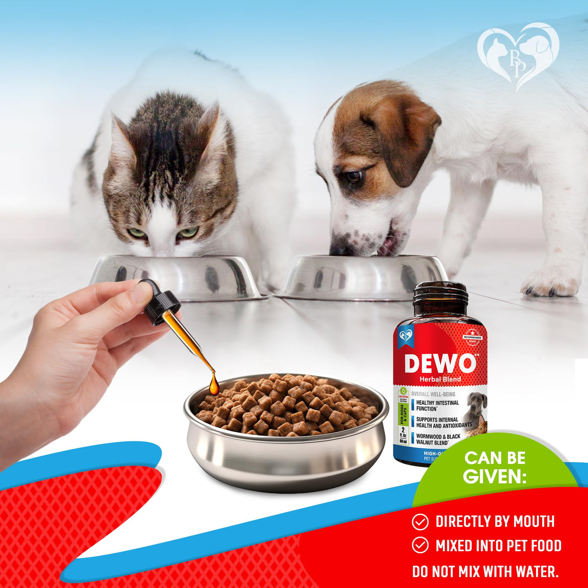 Herbal Cleanse with Wormwood, Black Walnut for Dogs, Puppies & Cats Z18821