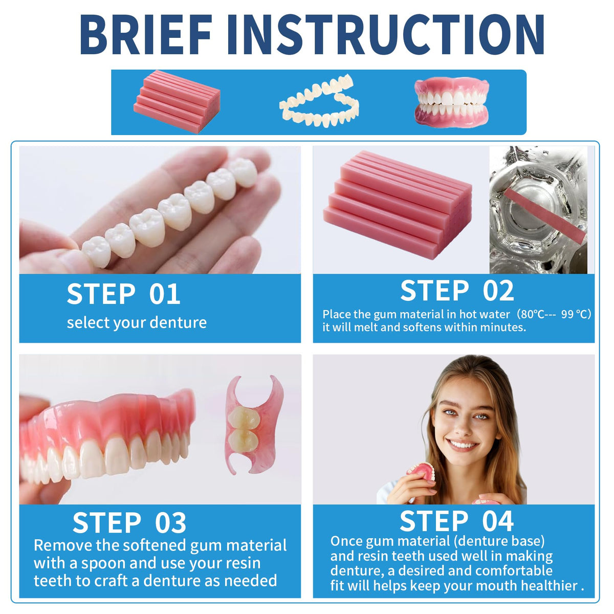 Denture Temporary Veneers Kit U92832