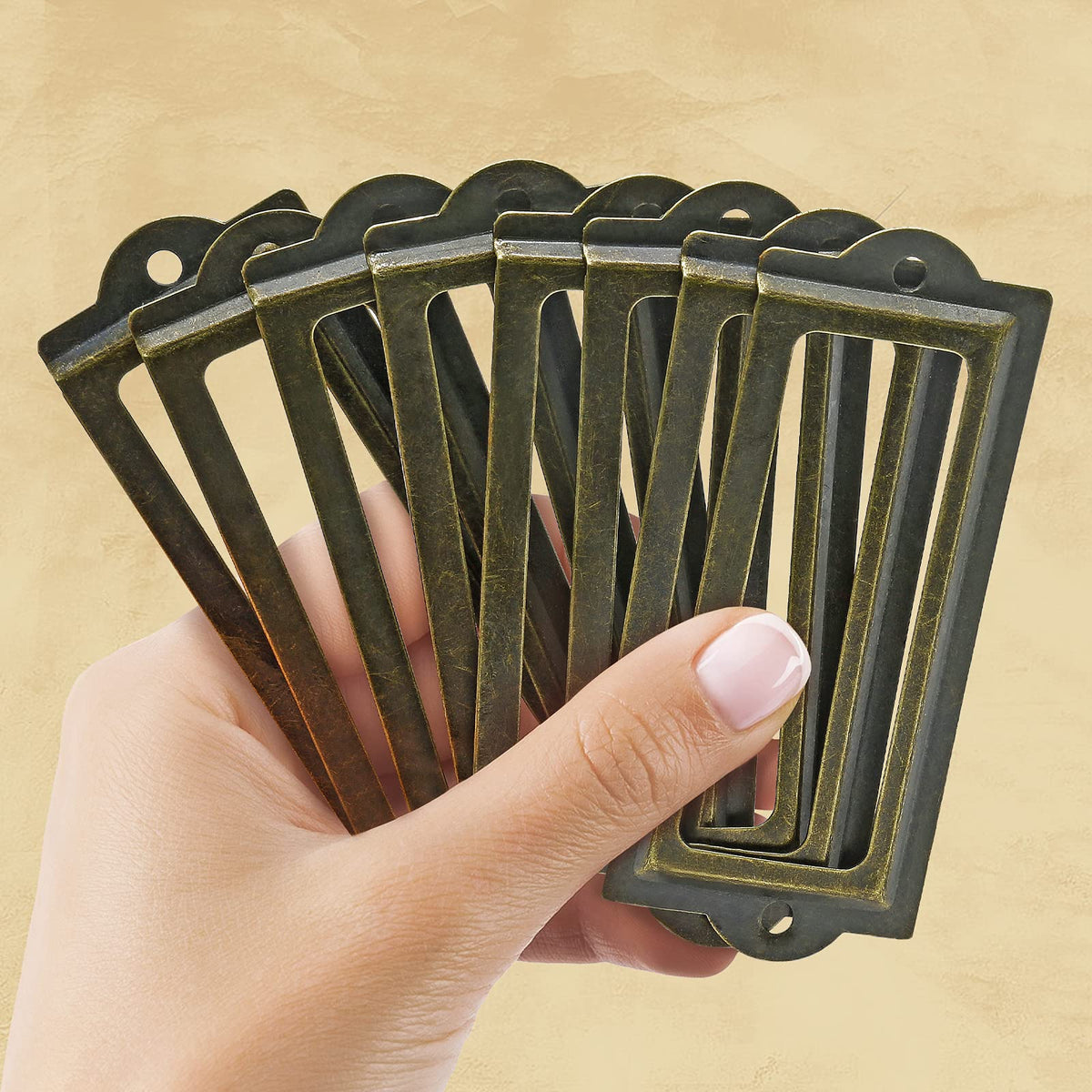 Bronze 3.3 Inch Label Holder 30 Pcs Q21487