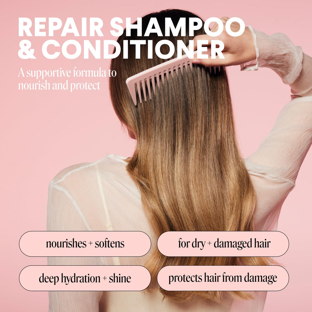 Repair Shampoo and Conditioner Set, Moisture Body Wash, Leave-in Conditioner V7273