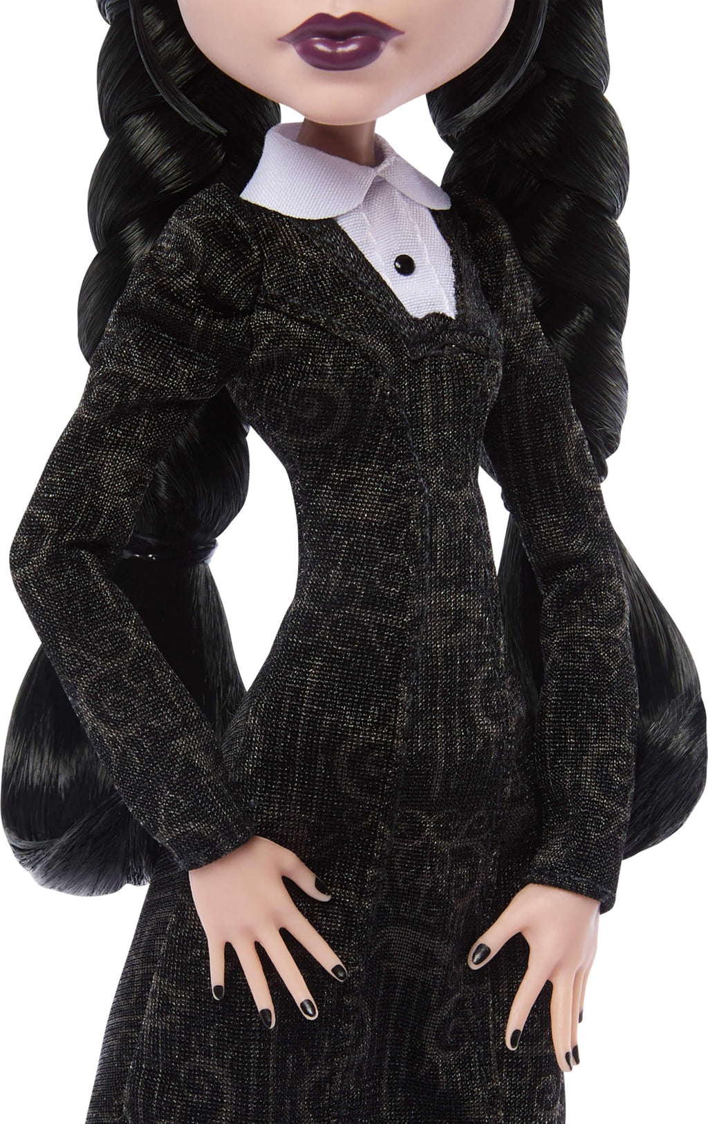 Black Dress Doll with Stockings and Accessories N5876