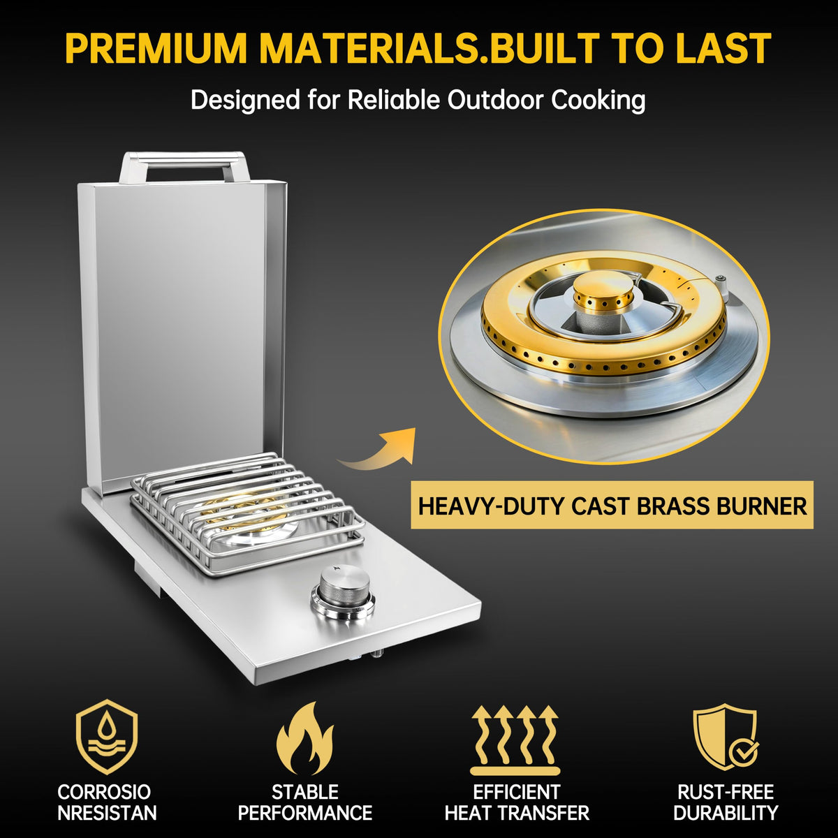 Built-in Single Side Burner O4768