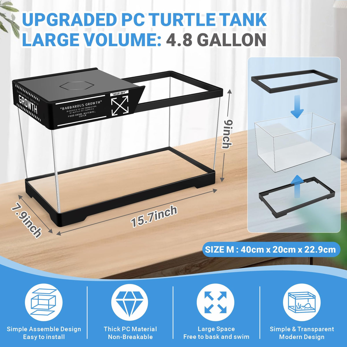 Turtle Tank Kit with Lamp & Filter Z29998