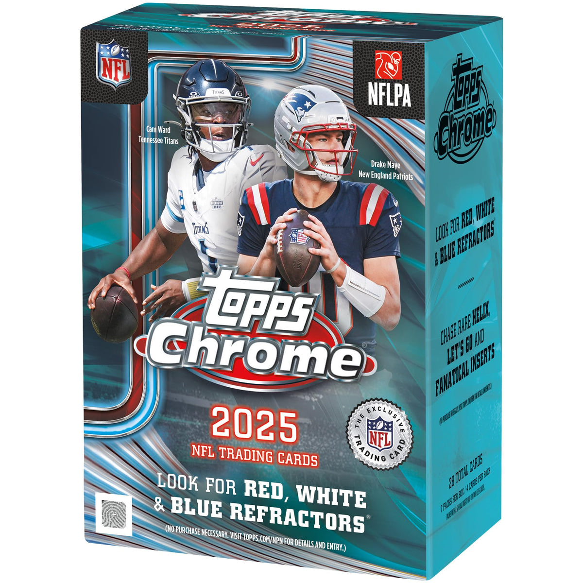 2025 Topps Chrome NFL Football Value Box V675783