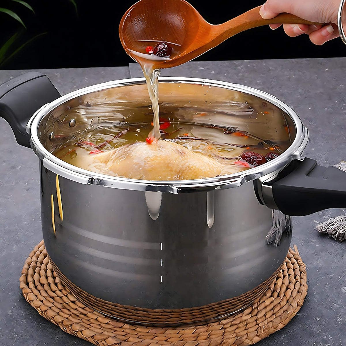 Stainless Steel 80KPA 3L Pressure Cooker F72426
