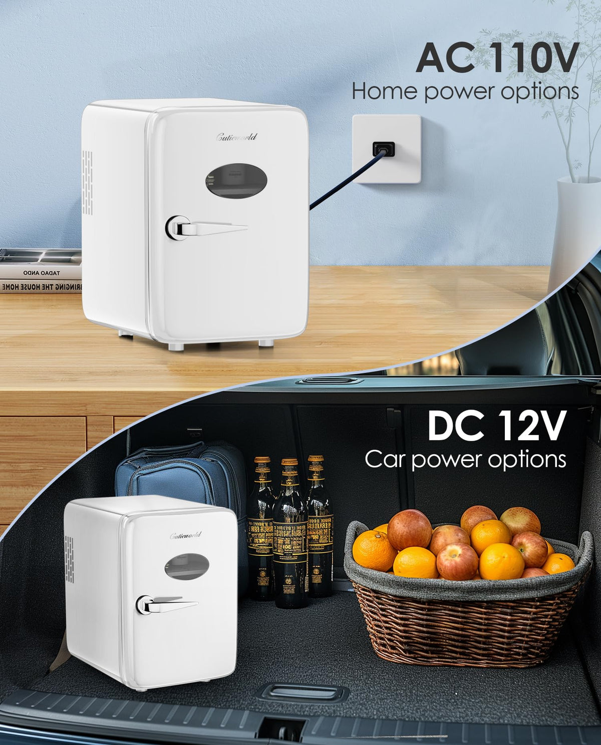 4L Pearly White Mini Skincare Fridge J3638