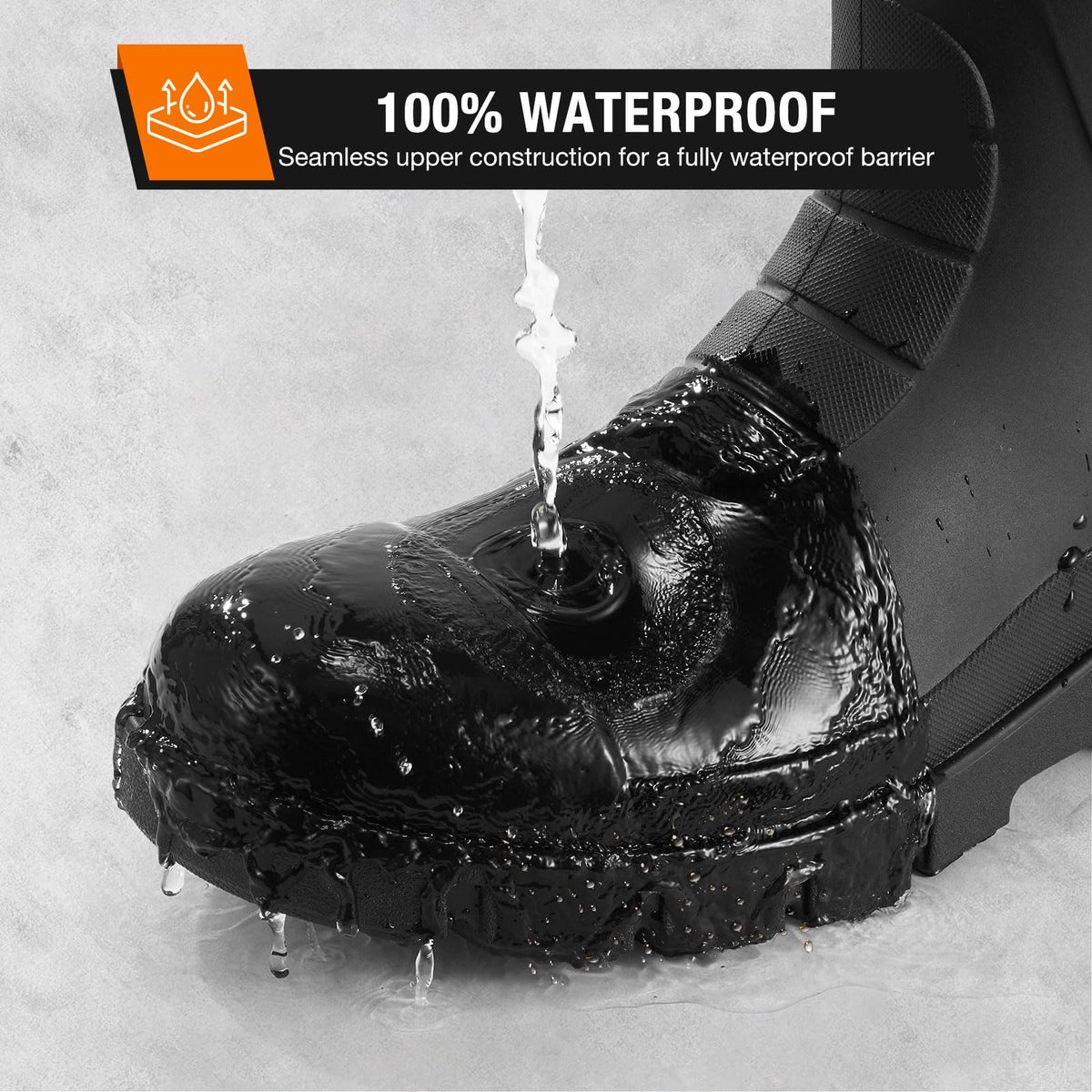 Men's Steel Toe Waterproof Rubber Boots J97858