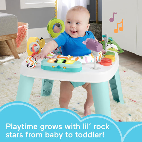 3-in-1 Activity Center & Play Table with Music Lights D9605