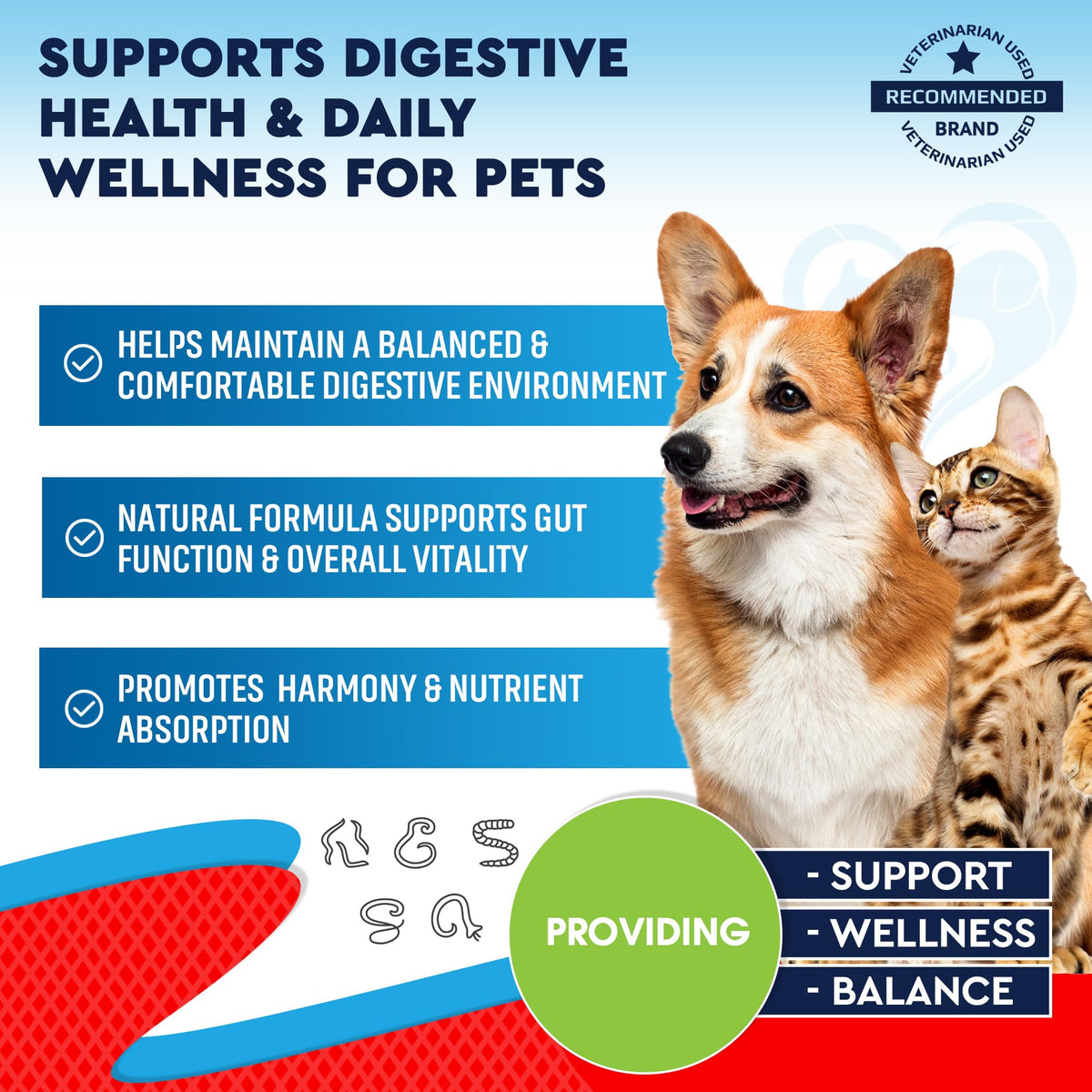 Herbal Cleanse with Wormwood, Black Walnut for Dogs, Puppies & Cats Z18821