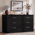 6 Drawer Dark Black Dresser E73483