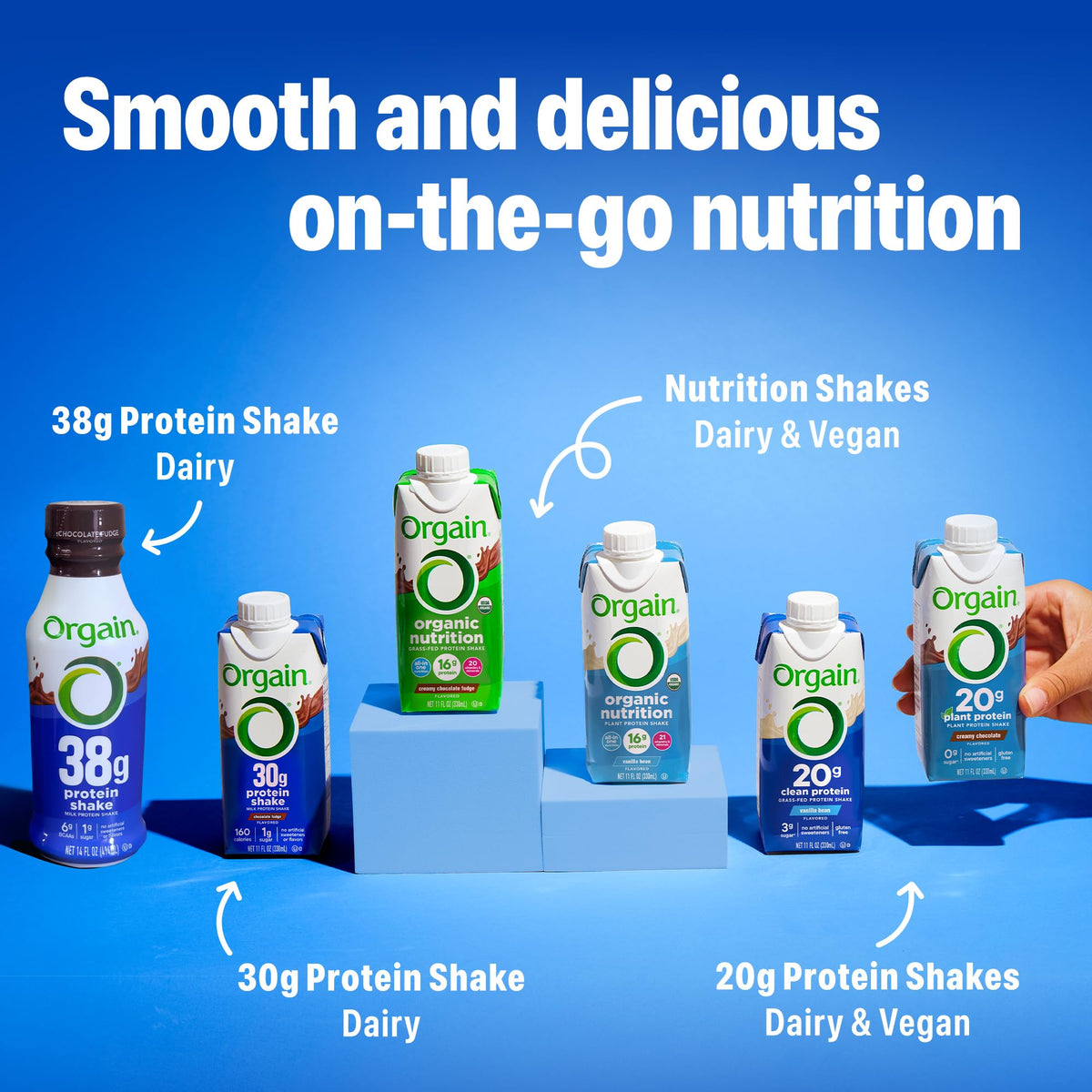Chocolate 20g Vegan Protein Shake 11 oz 12pk N7702
