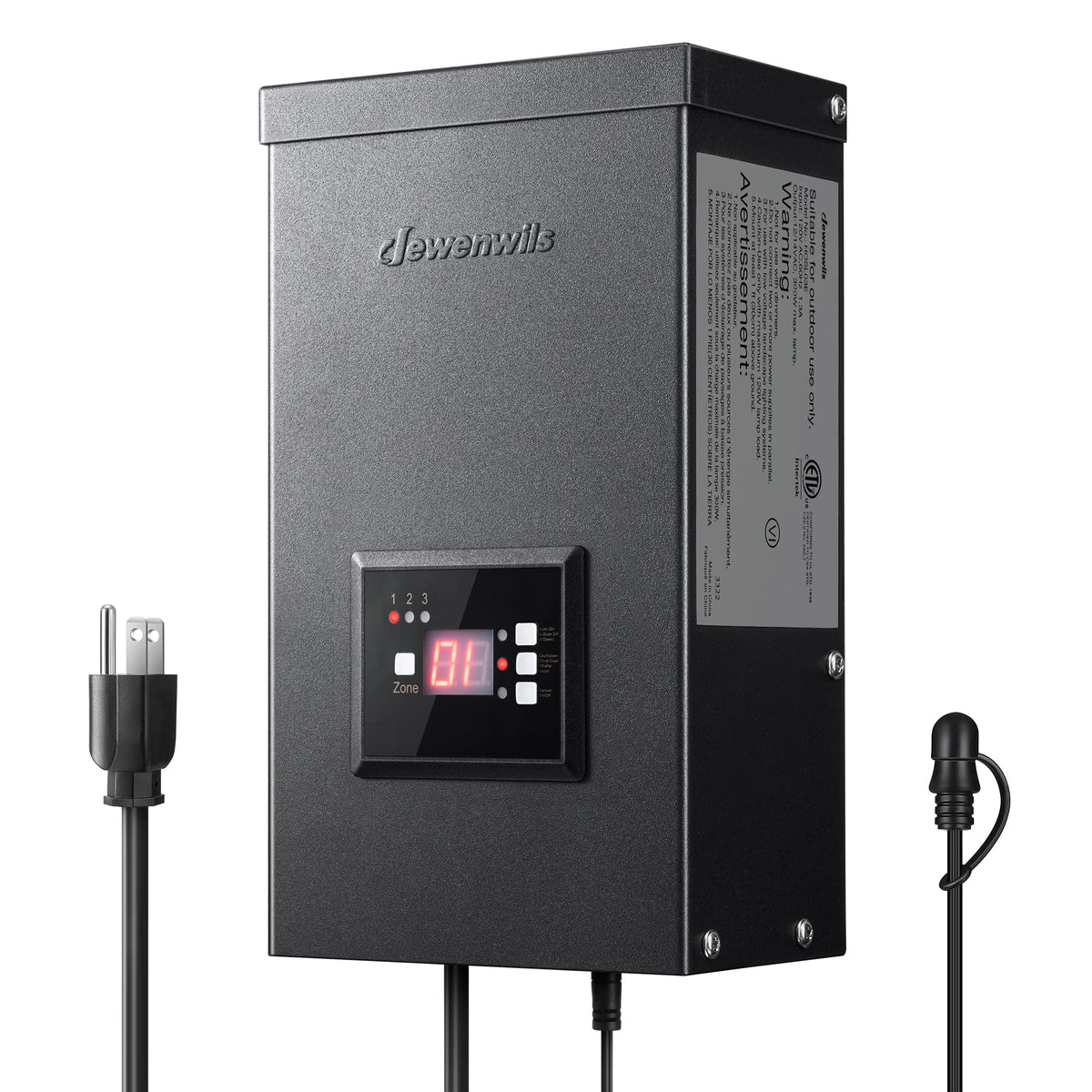 200W Low Voltage Landscape Transformer with Timer and Photocell Sensor M843081