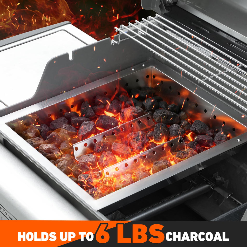 Adjustable Stainless Steel Charcoal Tray P7902
