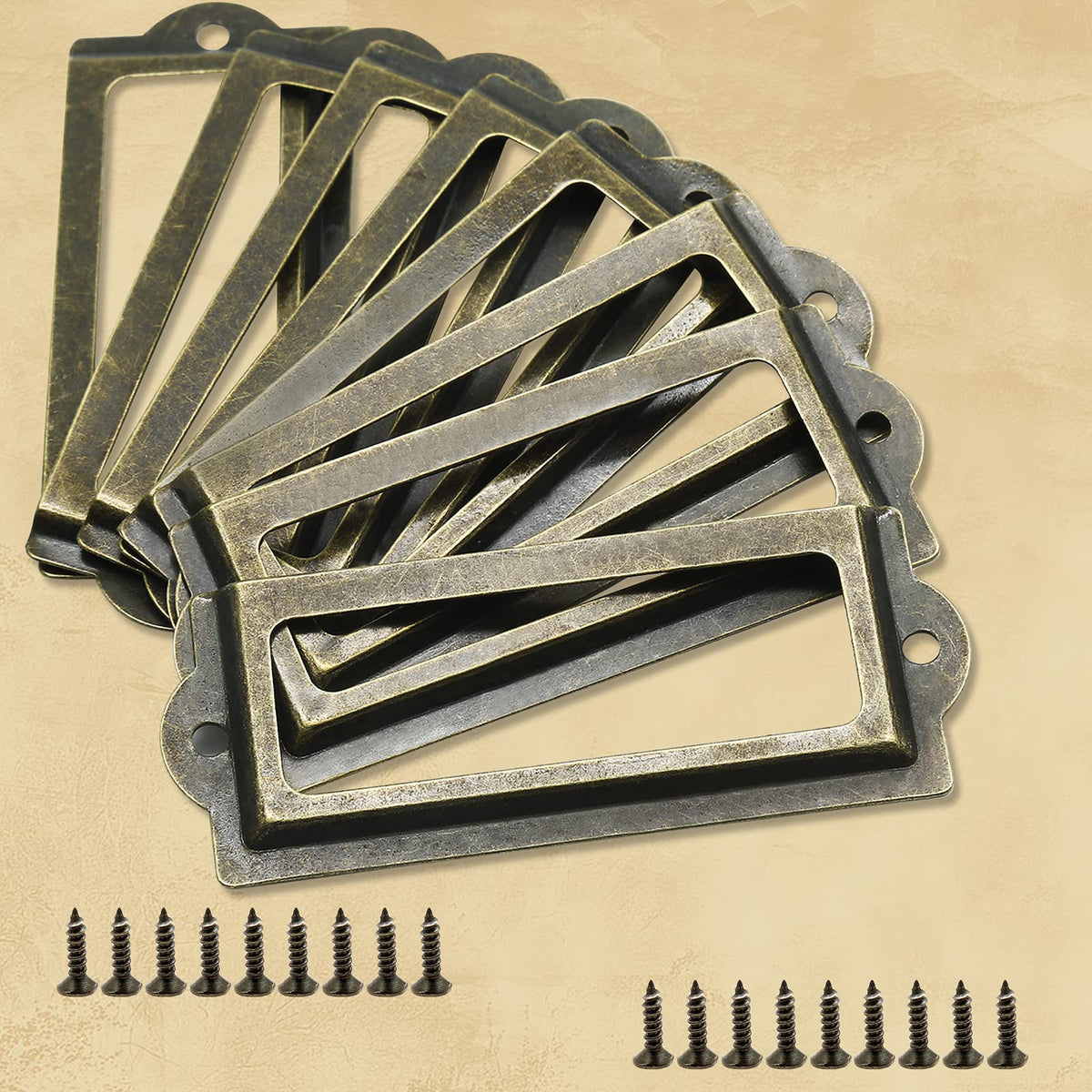 Bronze 3.3 Inch Label Holder 30 Pcs Q21487