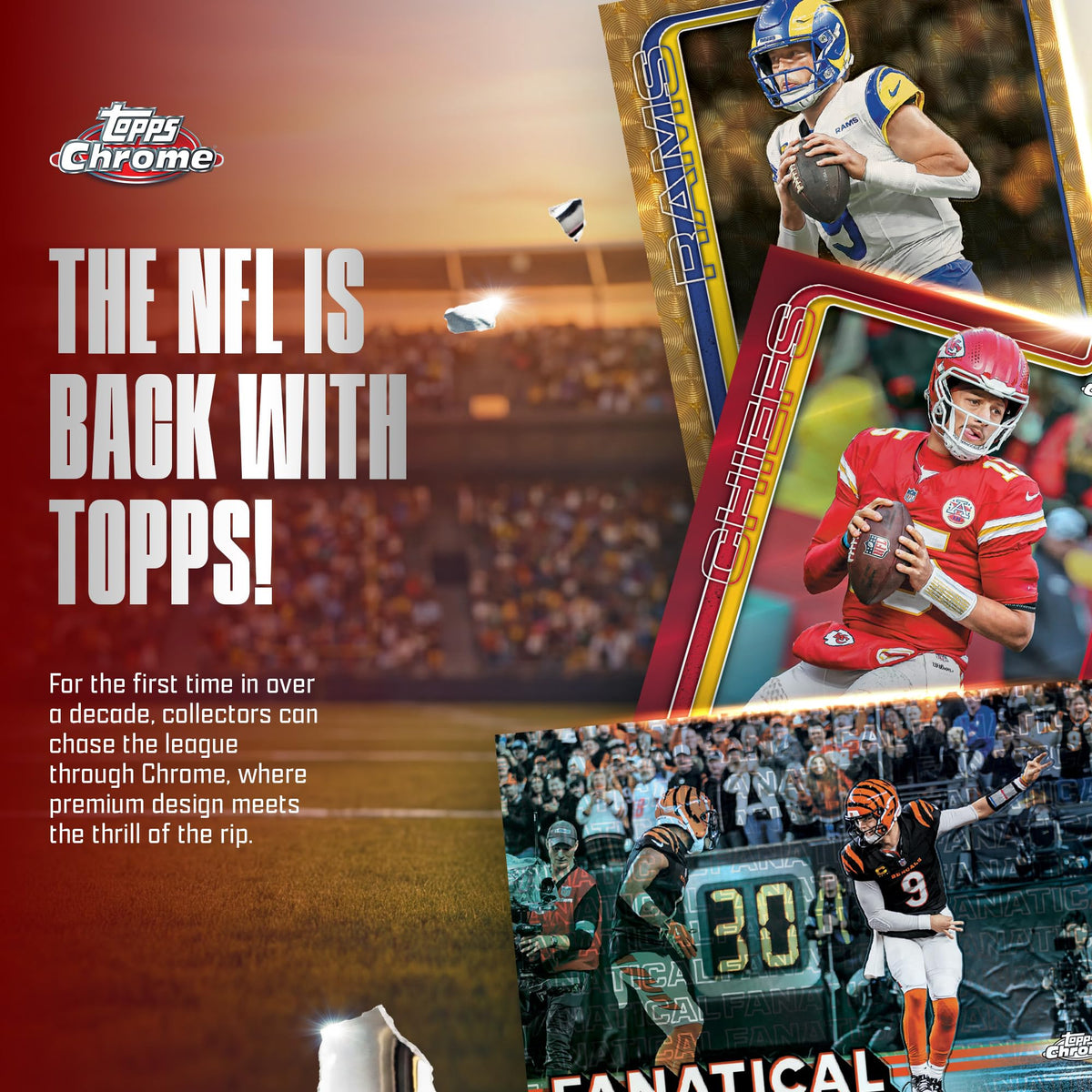2025 Topps Chrome NFL Football Value Box V675783
