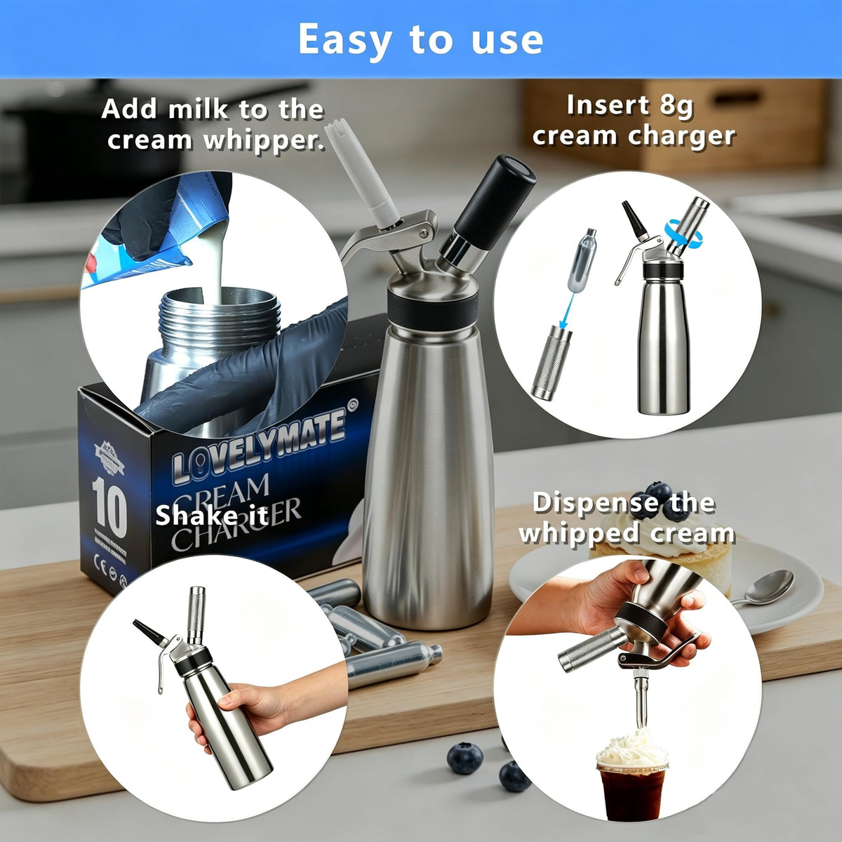 8g Whipped Cream Chargers 10 Pack T660