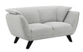 Light Gray Upholstered Loveseat L419829