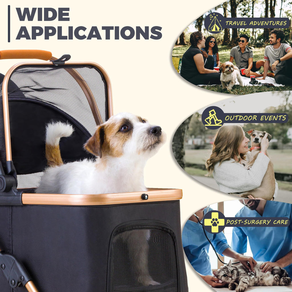 Pet Stroller for Small Dogs Cats D994