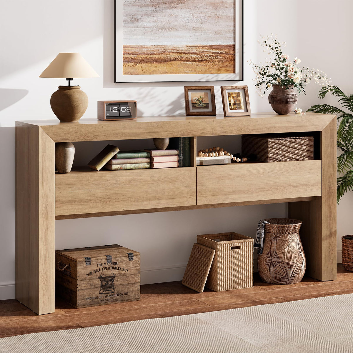 63" Console Table with 2 Drawers X51950