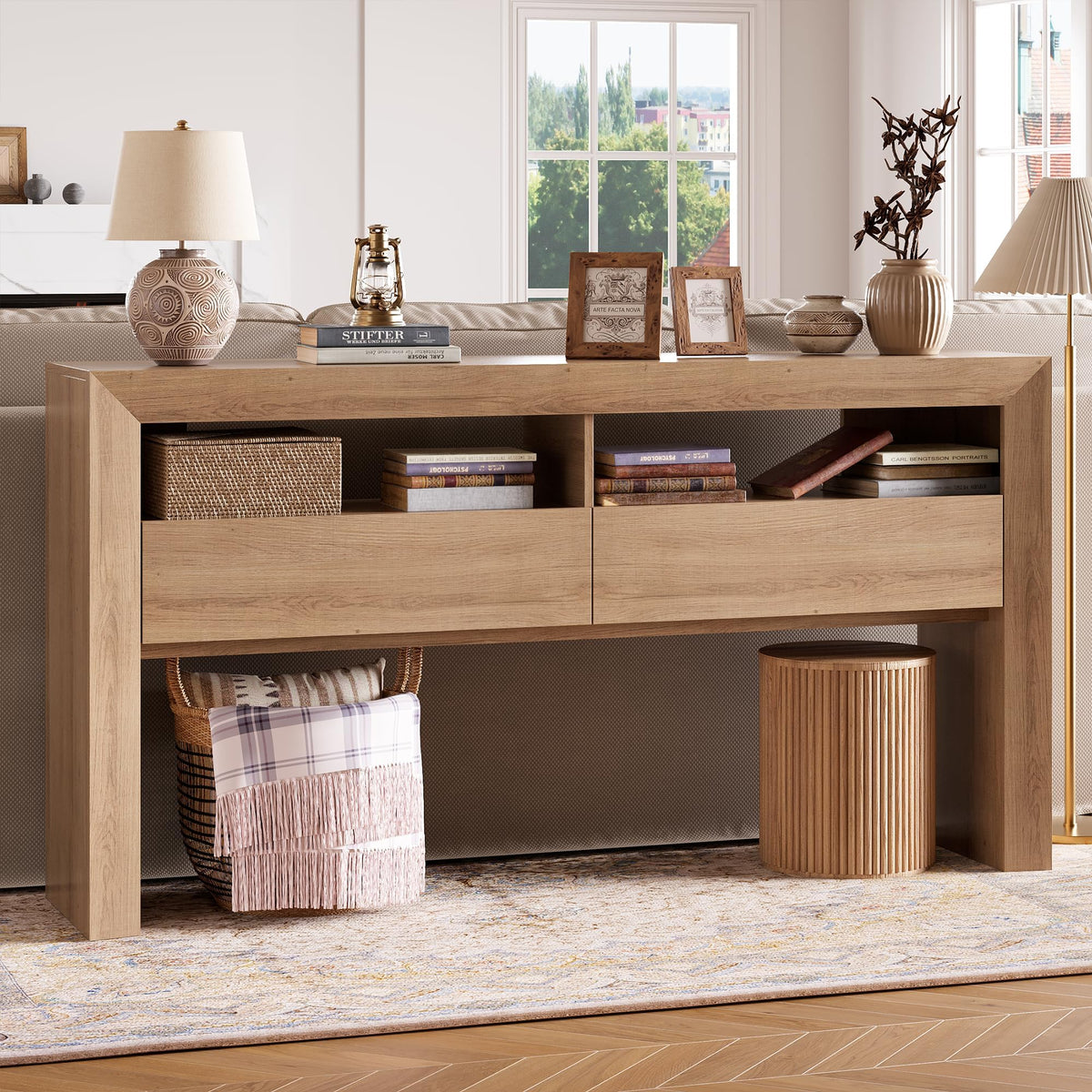 63" Console Table with 2 Drawers X51950