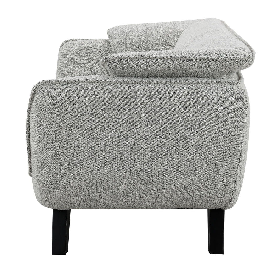Light Gray Upholstered Loveseat L419829