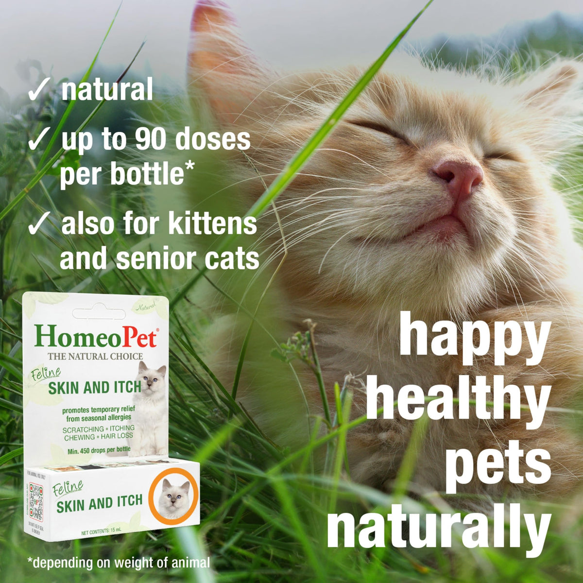 Feline Skin and Itch Supplement 15 Milliliters J335962